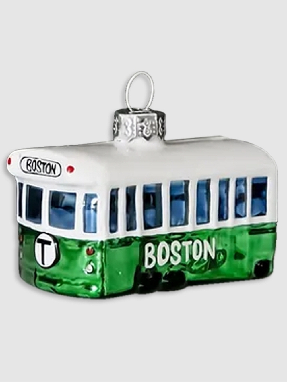 Boston Green Trolley Holiday Ornament